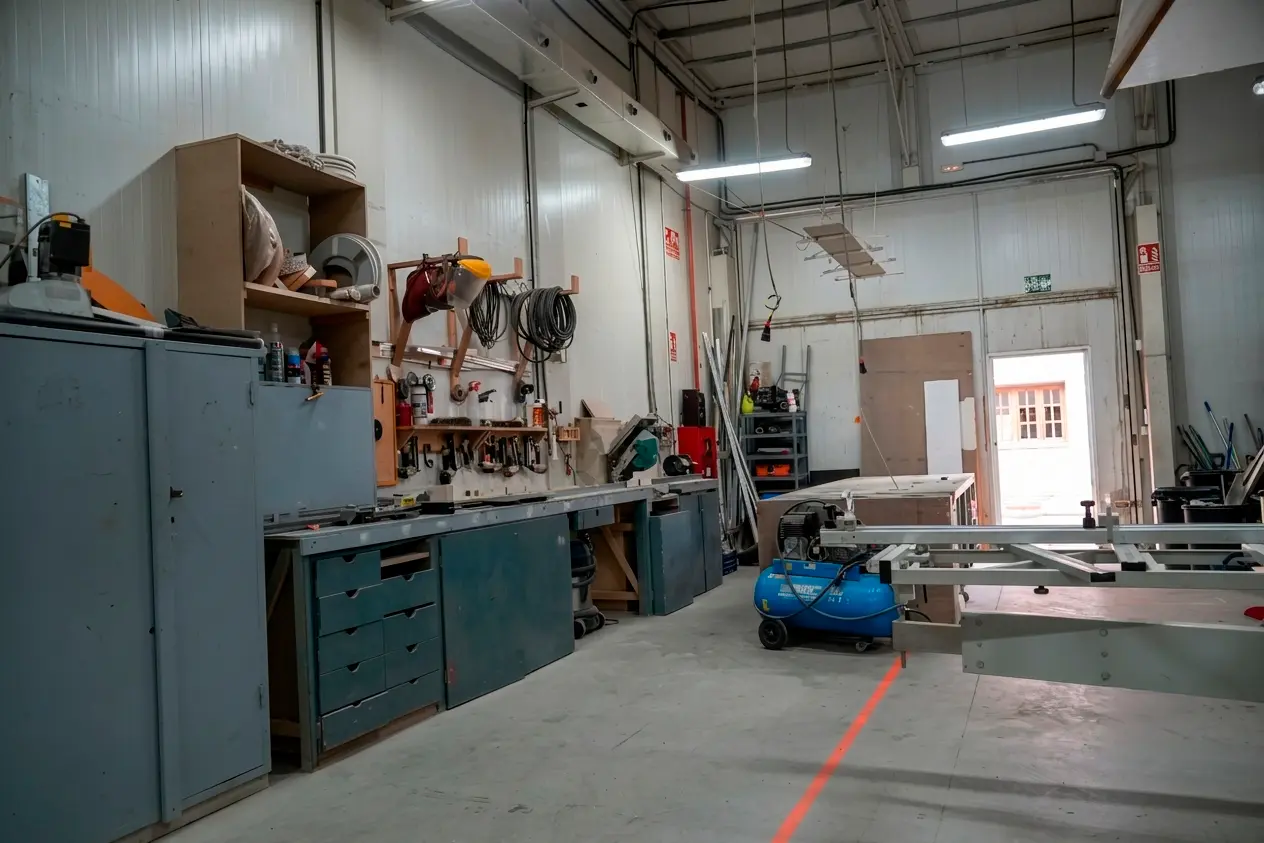 Herramientas del taller de carpintería — Squirrel Studio Space